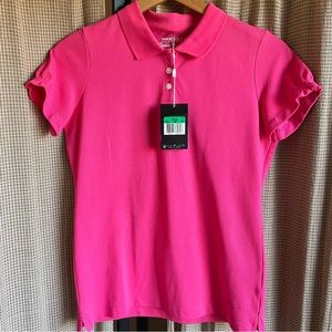 NWT NikeGolf Girls Pink golf polo. Size XL